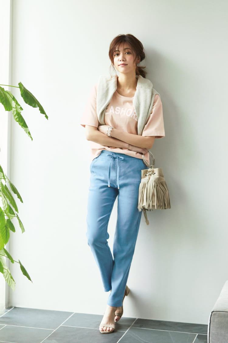 LINEN WIDE PANTS