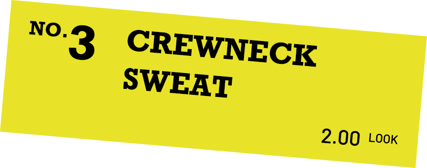 NO.3 CREWNECK SWEAT